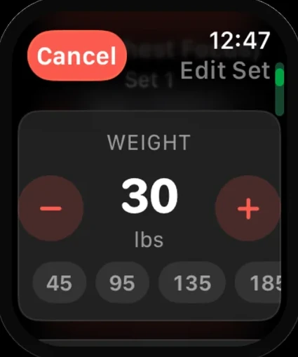 Dial in your weight
